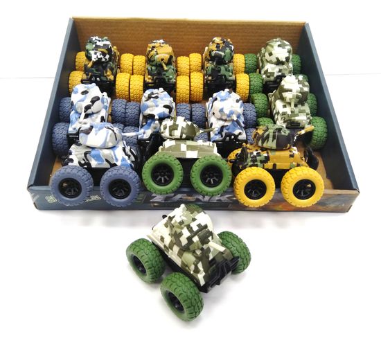 Инерционная машинка танчик с принтом 4х4 в ассортименте