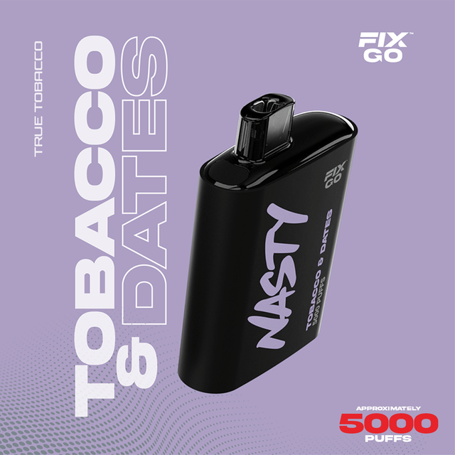 Одноразовый Pod Nasty Fix Go - Tobacco & Dates (5000 затяжек)