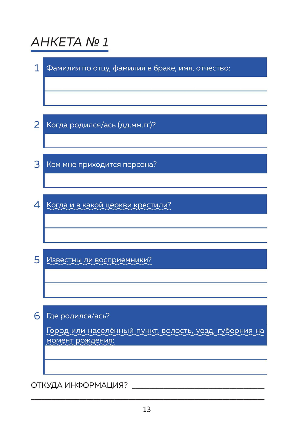 История моего рода