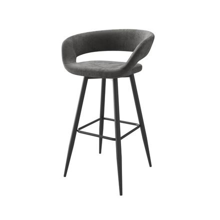 Стул полубарный МАМАДОМА Барни Р 700, Черный/Antracite Lux b28