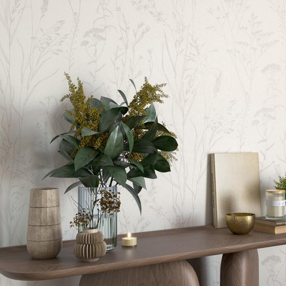 Обои виниловые SL72570-10 PALITRA Simple Travki-muravki, флористика, размер 1.06 х 10.05 м