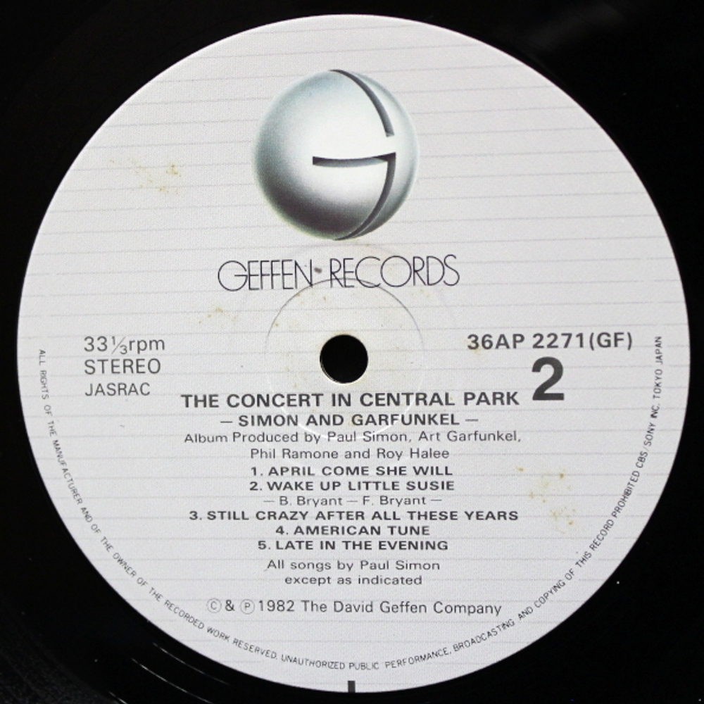 Simon & Garfunkel / The Concert In Central Park (2LP)