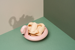 Блюдо сервировочное doiy, floatie flamingo, 11х16х18 см