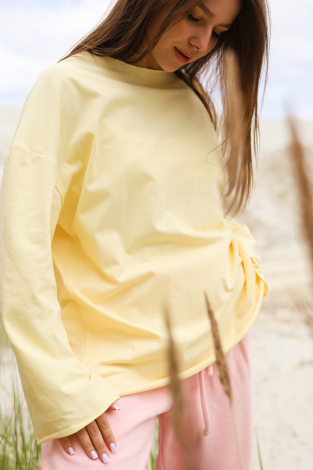 Лонгслив базовый Oversize