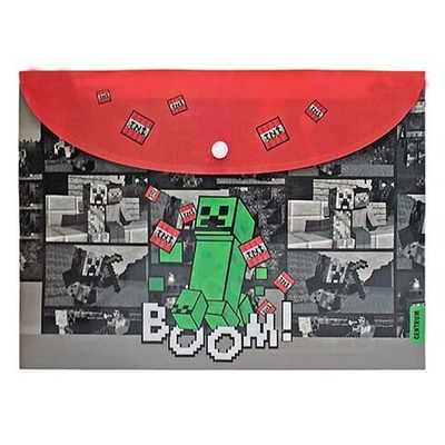 Папка-конверт на кнопке А4 "My game-2", пластик, 160 мкм