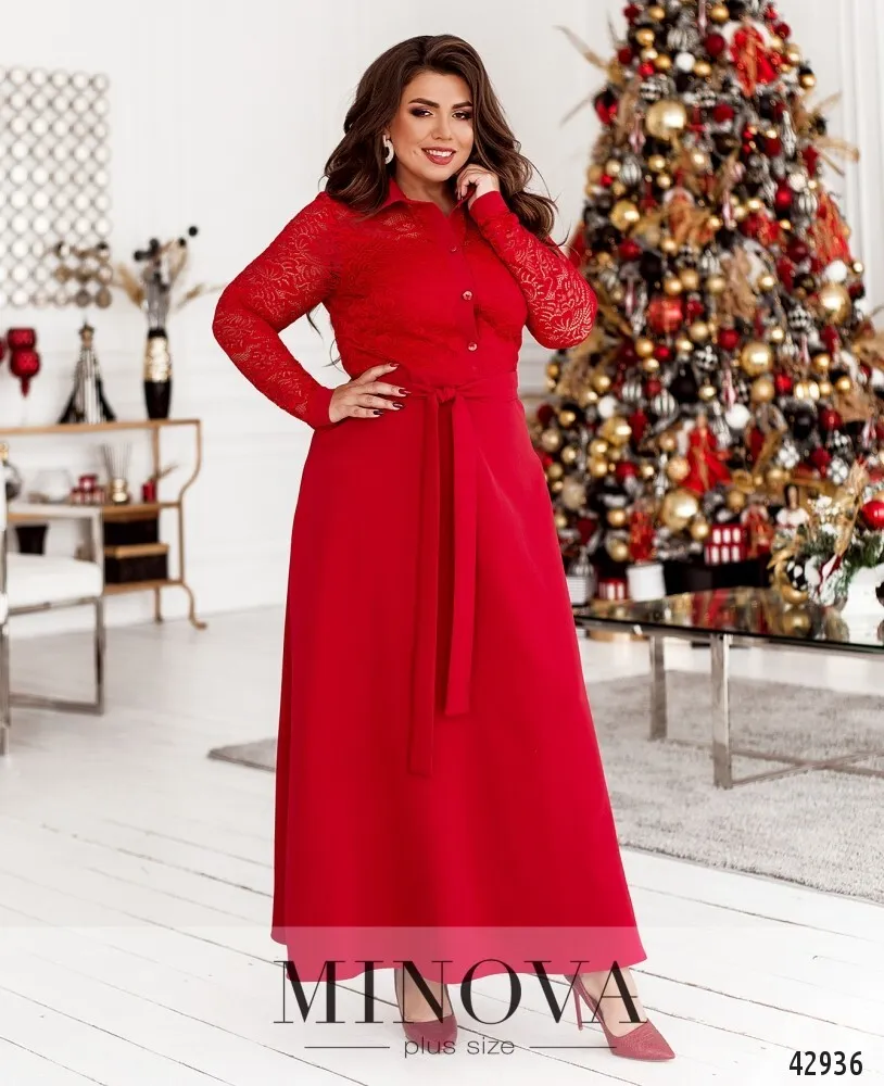 Платье 8628-красный Minova