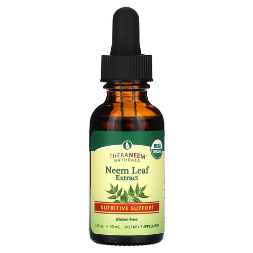Organix South, Theraneem Naturals, экстракт листьев нима, питательная поддержка, 100 мг, 30 мл (1 жидк. Унция)