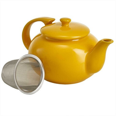 Чайник заварочный 750 мл с фильтром Ф19-122R желтый