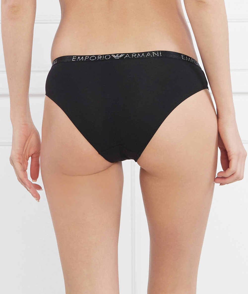 Трусики 2 пары LADIES KNITTED Emporio Armani - черный(163334 3R223)