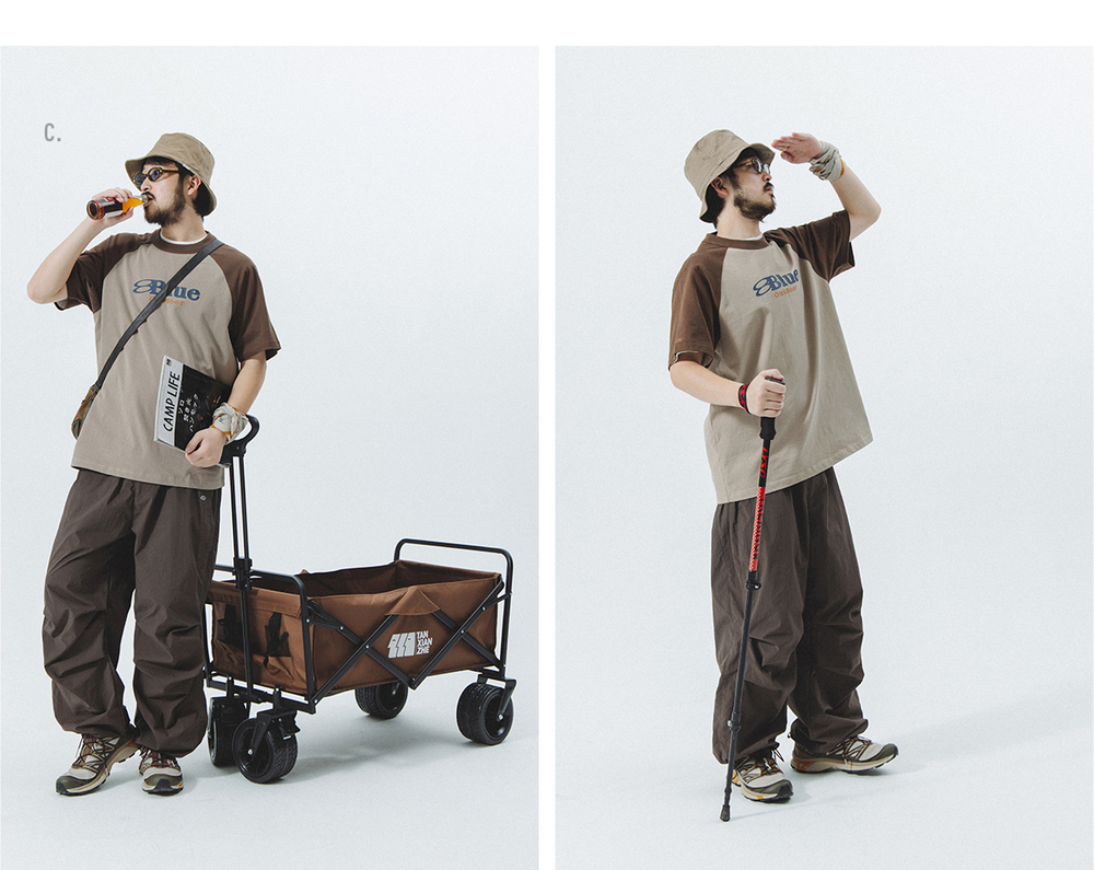 Брюки Nothomme Blue Paratrooper Pants Warm Brown