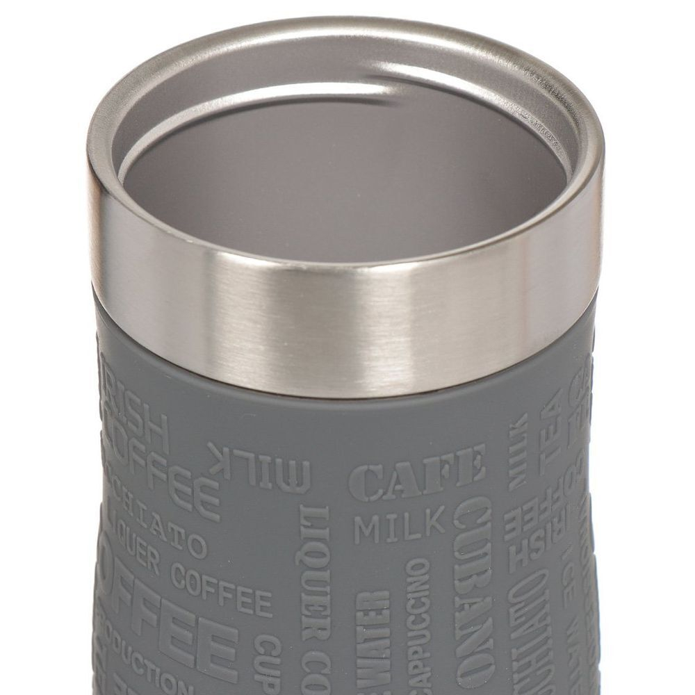 Термокружка нерж сталь, пластик, 0.48 л, Kamille, ремешок, с TPR-вставкая, в асс, 2051