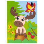 Набор для творчества "Аппликация из мягкого пластика EVA", "Лосенок", 21х29 см, ЮНЛАНДИЯ, 662356