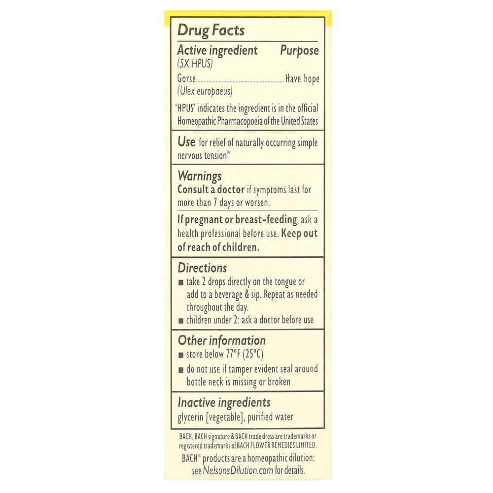 Bach, Original Flower Remedies, мед, 10 мл (0,35 жидк. унции)