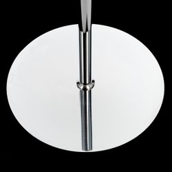 Citilux Линц CL402973 Торшер хром с кремовым абажуром