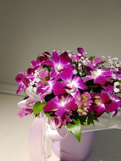Яркая композиция с орхидеей Дендробиум (КС0002)