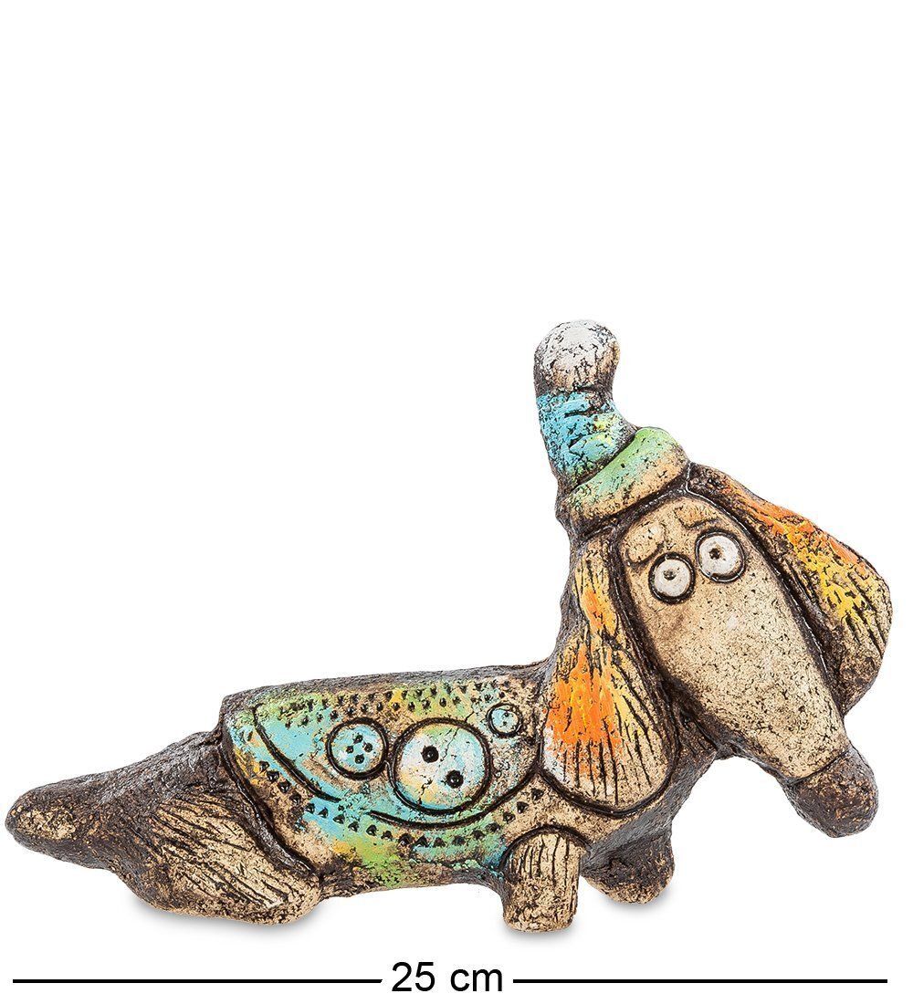 KK-191 Фигурка «Такса-пуговка» шамот