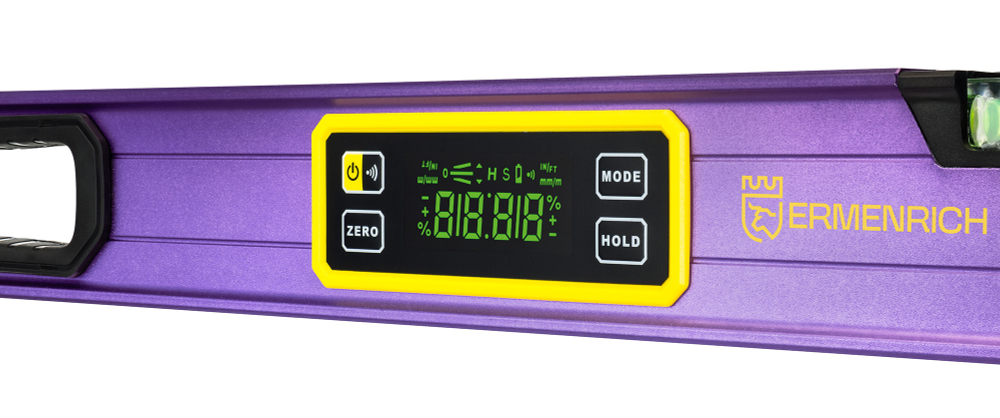 Цифровой уровень Ermenrich Verk LL100, фиолетовый