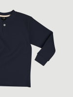 Лонгслив с застёжкой-планкой Mjölk School Blue