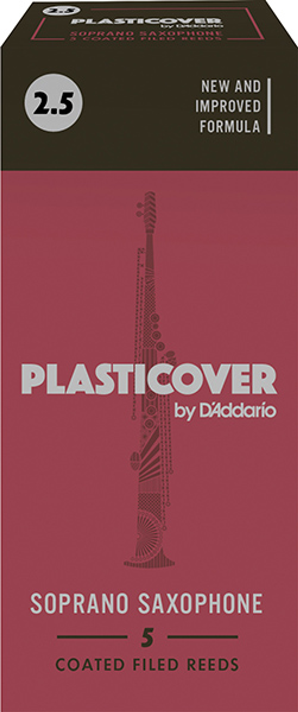 Rico RRP05SSX250 Plasticover Трости для саксофона сопрано, размер 2.5.