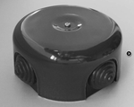Распаячная коробка Черная D-90 Retrika PR-09002 / Ø 90 мм