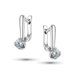 Серьги из белого золота 585 пробы с бриллиантами 13/522024