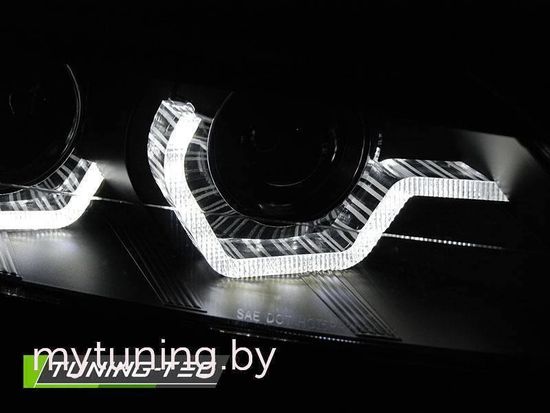 Передние фары для BMW Z4 E89 (09-13) черные динамические под штатный ксенон с AFS