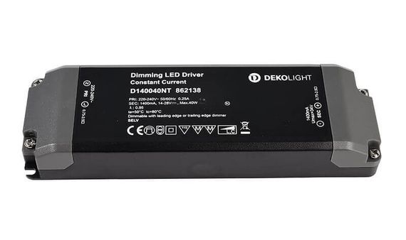 Драйвер Deko-Light D140040NT 14-28V 40W IP20 1,4A 862138