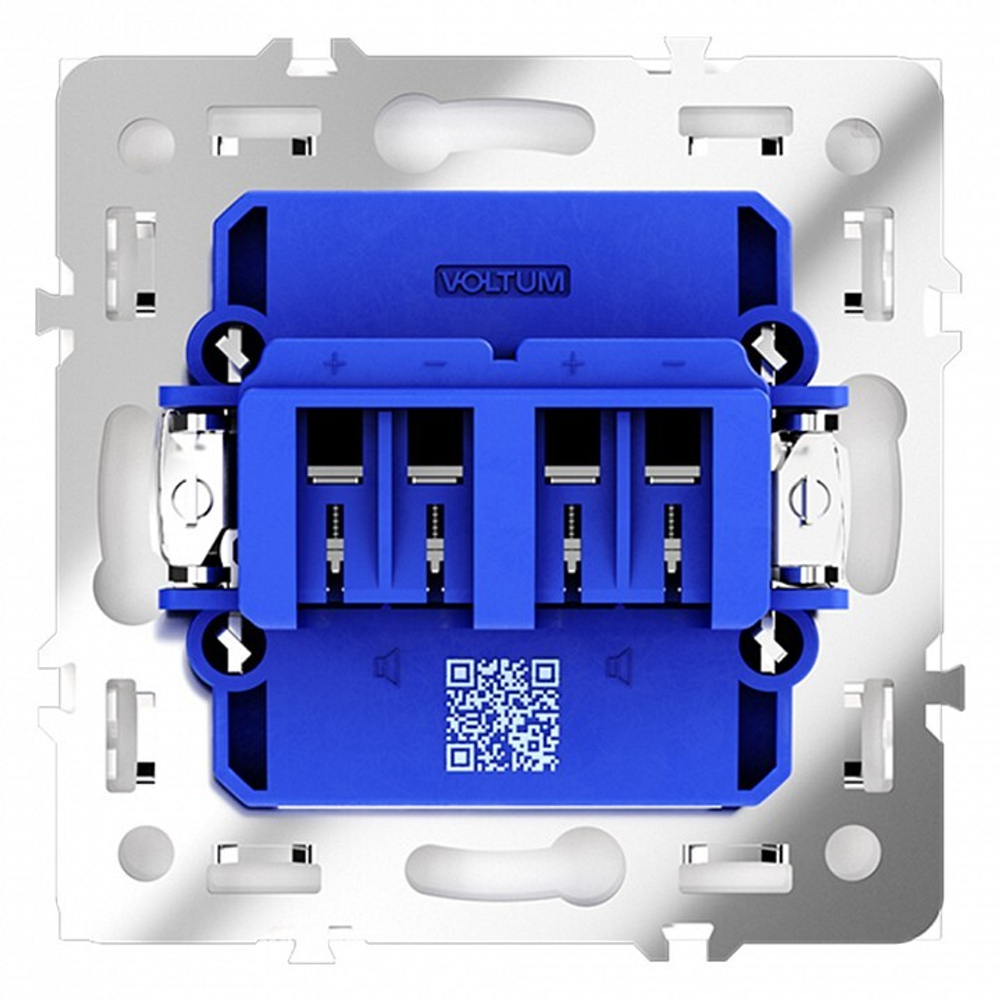 Розетка акустическая без рамки Voltum S70 VLS060301