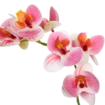 Цветочная композиция «Орхидея» 20*38см розовая в керамическом горшке HL-17