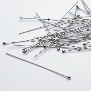 Пины (штифты) с шариком, сталь, размер 50*0,7 мм, цена за 20 шт