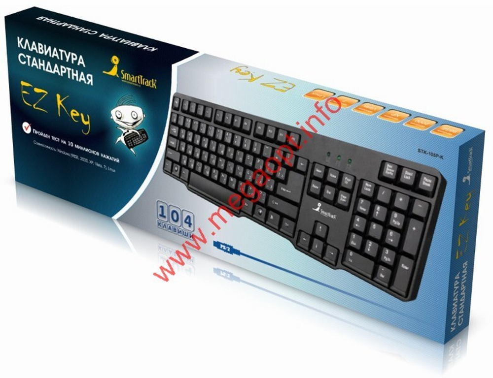Клавиатура проводная SmartBuy 105 USB (черный) (STK-105U-K)