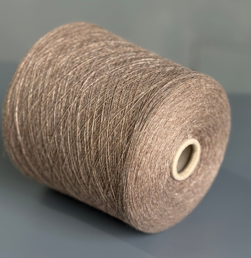 Пряжа NEW MILL Supersoft 1/15 (100% мериносовая шерсть кардная), 1500/100гр,натуральный бежевый меланж