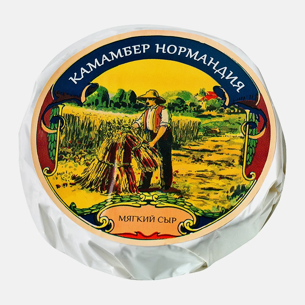 Сыр Нормандия Камамбер с белой плесенью 50% весовой