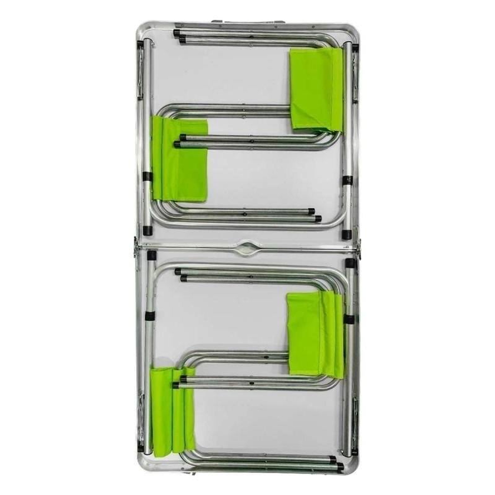 Туристический складной стол и 4 табуретки