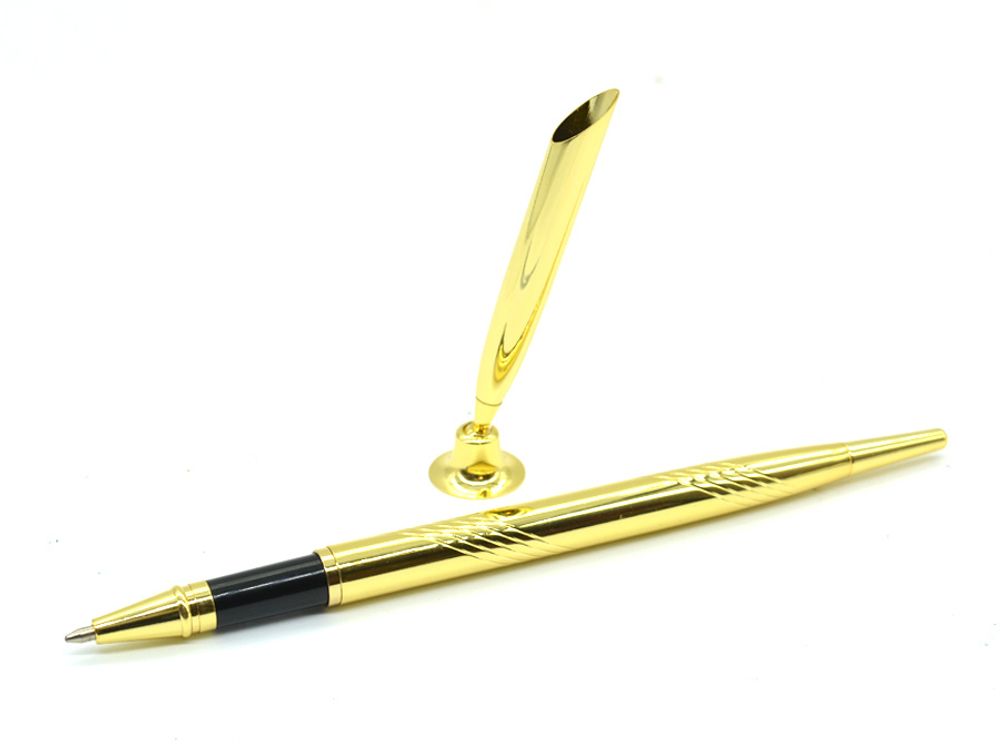 Ручка с черной вставкой с широкой подставкой. 185*8*10мм, 22*22*85мм