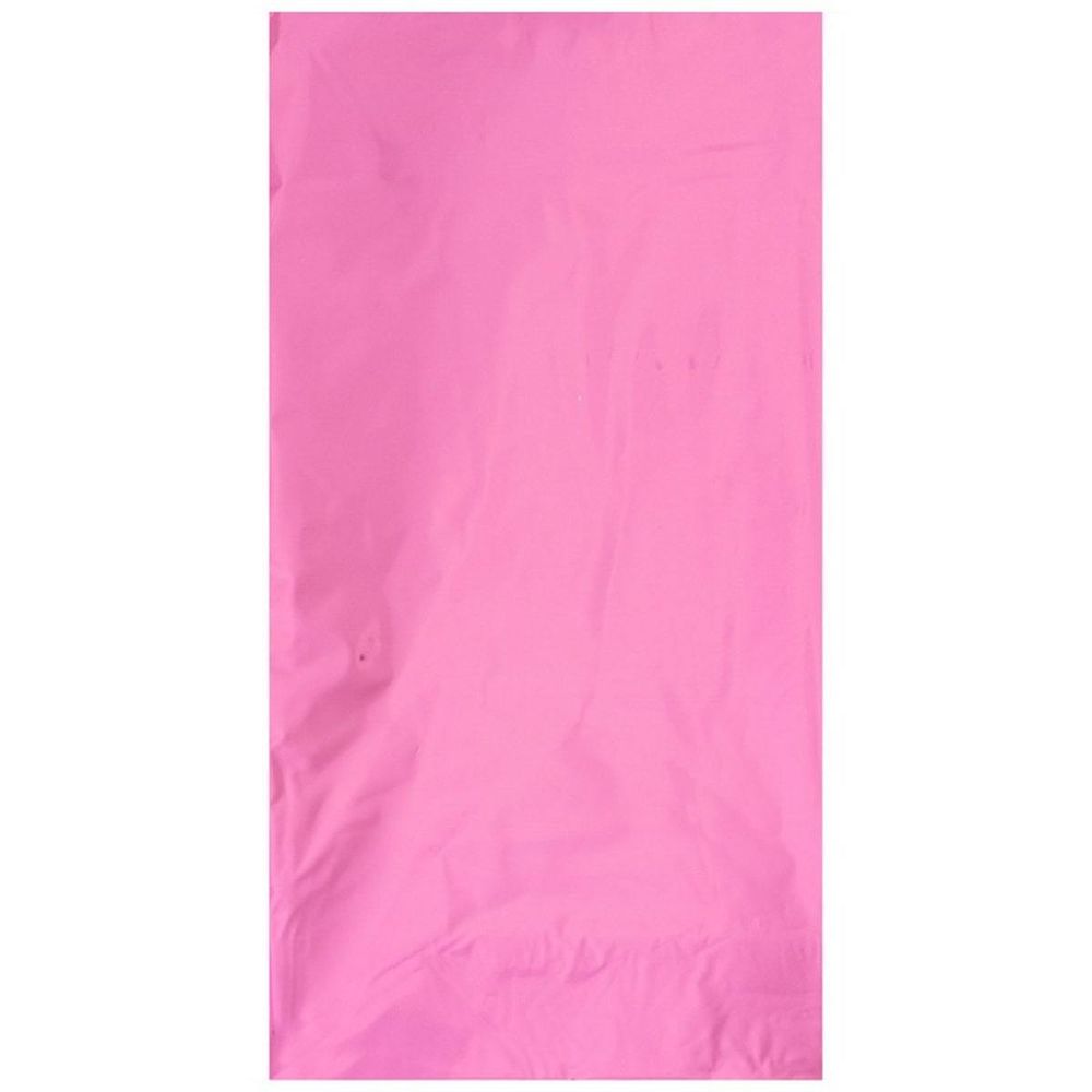 Скатерть фольгированная однотонная, Розовая, 1,3*1,8 м, 1 шт.