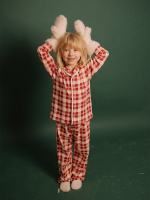 Пижама с воротником Mjölk Christmas Check, уценка