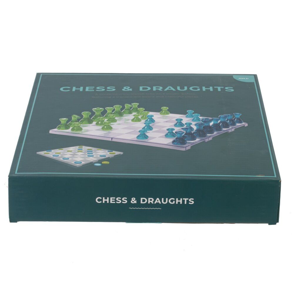 GAEM Игра настольная 2 в 1 (шахматы, шашки), L26 W26 H5 см