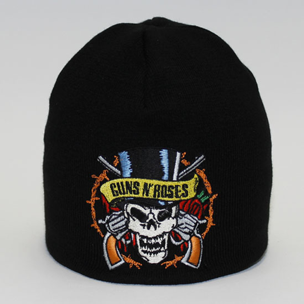 Шапка Guns N’ Roses череп с пистолетами