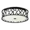 7700/60L AVRA LED SN 056 Светильник металл/ткань/стекло/белый/черный LED 60Вт 3000-6000K D600 IP20 пульт ДУ FABIANA