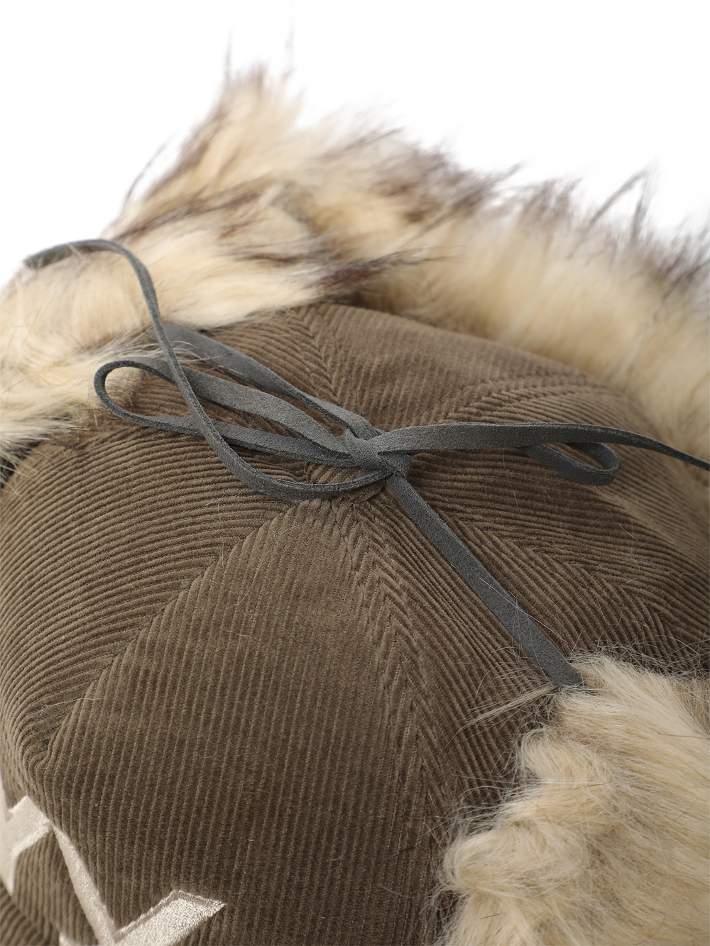 Кепка Утепленная Faux Fur Corduroy Earflap Cap