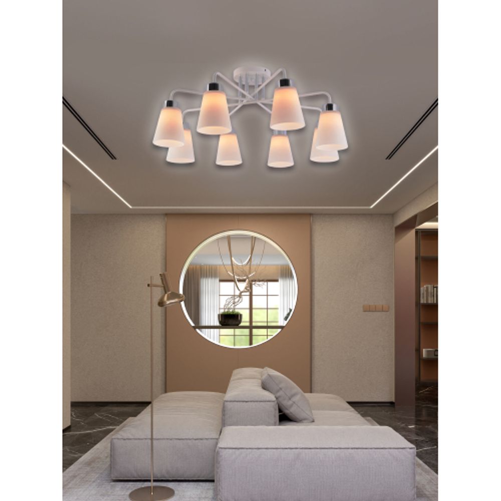 Люстра Rivoli Miley 9192-308 8хЕ27 60 Вт модерн | Rivoli