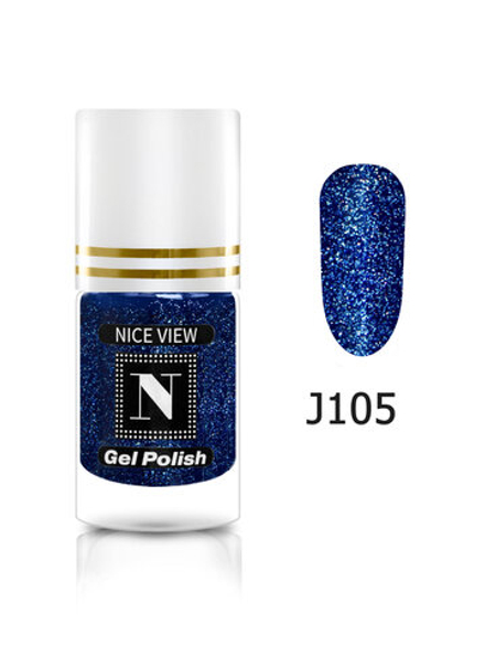 Nice View Гель-лак для ногтей Luma Glitte, J-105, Ultramarine, 7 мл