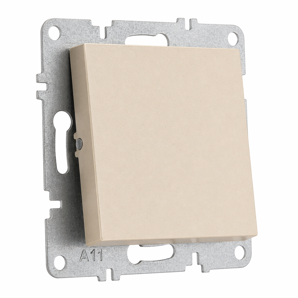 Кнопка 1-клавишная ARVIA Electric, шампань 50052000207