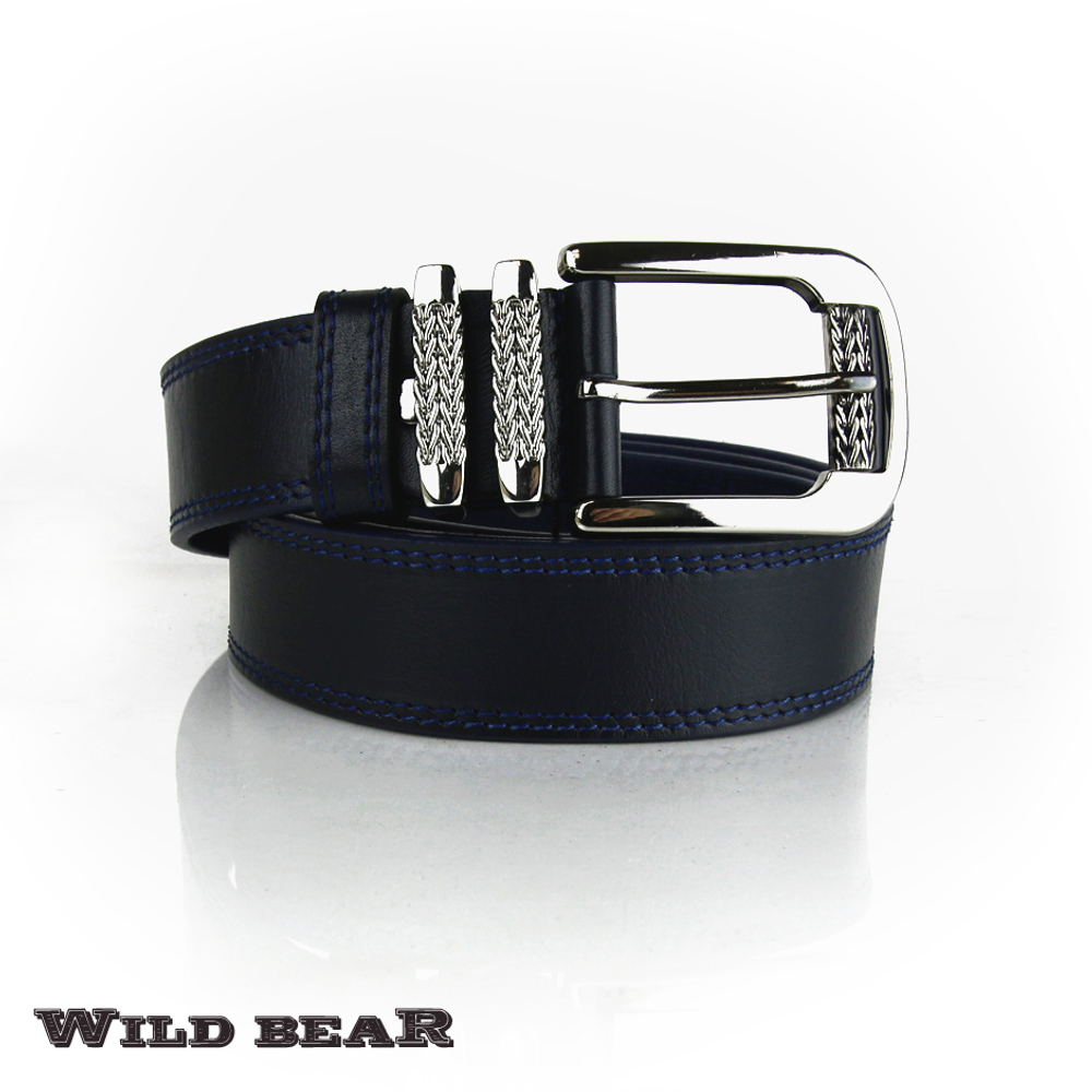 Ремень WILD BEAR RM-024m Dark-blue