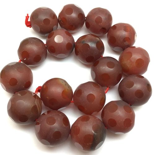Агат матово-глянцевый 25 мм, бусины