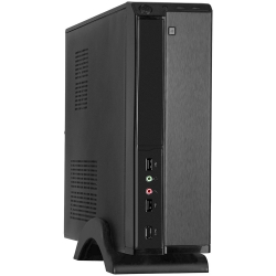 Exegate EX268692RUS Корпус MiniITX Exegate MI-207 Black, miniITX/mATX, &lt;без БП&gt;, 2*USB, Audio