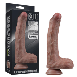 Реалистичный фаллос двуслойный Nature cock (8,5")