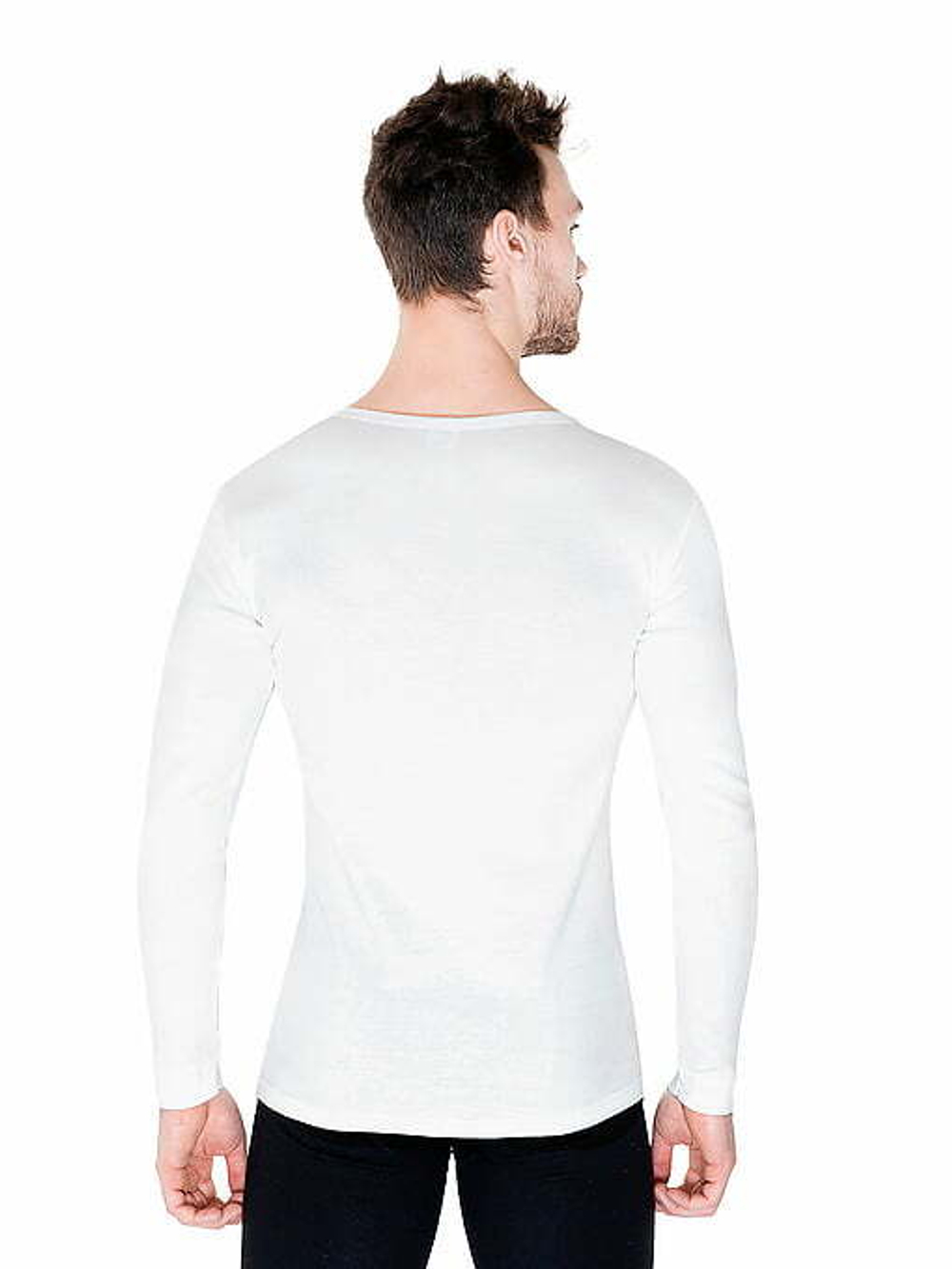 Лонгслив мужской белый
