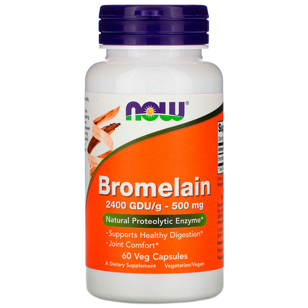 NOW Bromelain 500 мг. (60 капс.)